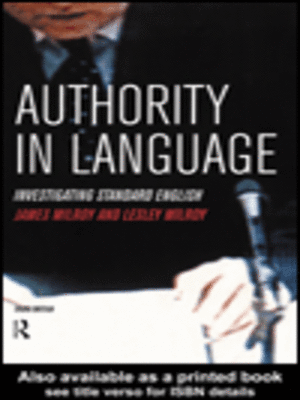 cover image of Authority in Language